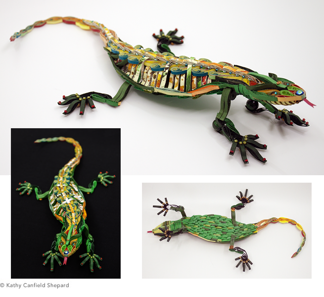 Quilled Treasures - Lizard (no. 1)