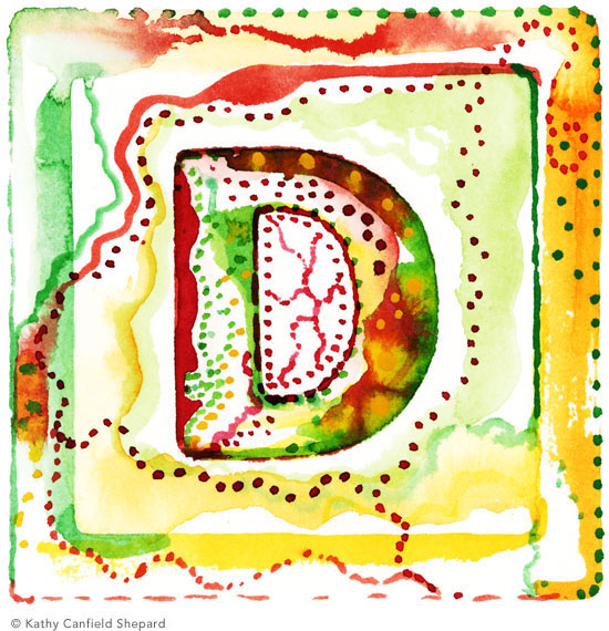 Children's Toy Blocks Watercolor