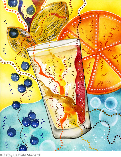 Colorful Cocktails Watercolor