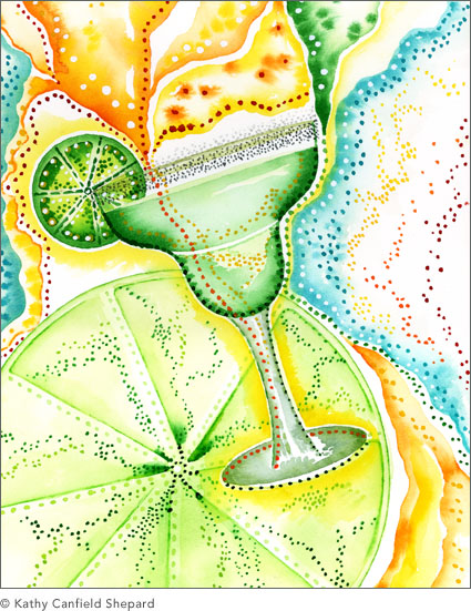 Colorful Cocktails Watercolor