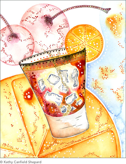 Colorful Cocktails Watercolor