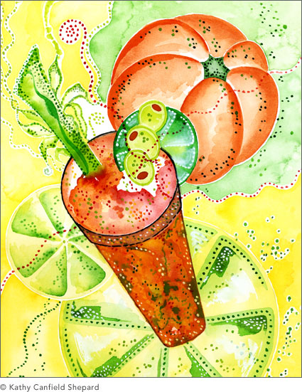 Colorful Cocktails Watercolor