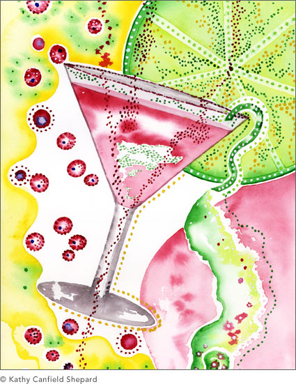 Colorful Cocktails Watercolor