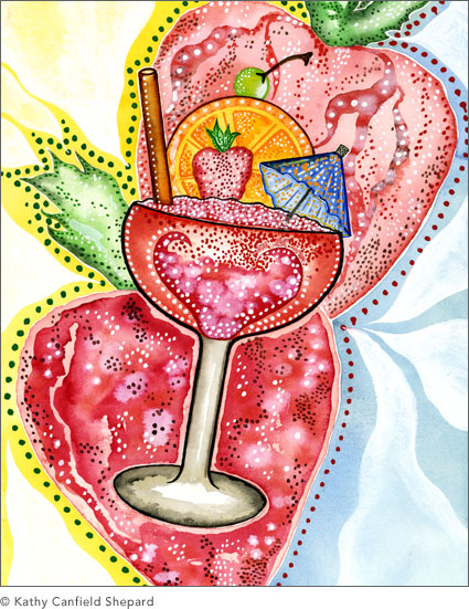 Colorful Cocktails Watercolor